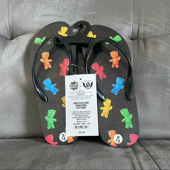 it sugar Shoes - NWT sour patch kids ItSugar woman’s flip flops size 7